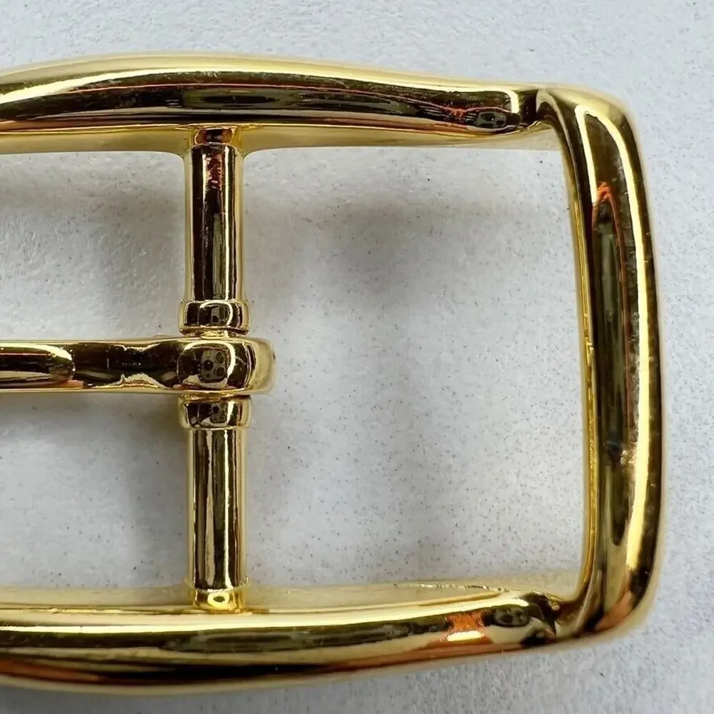 Vintage Gold Tone Simple Basic Belt Buckle for up to 1 Inch Belt